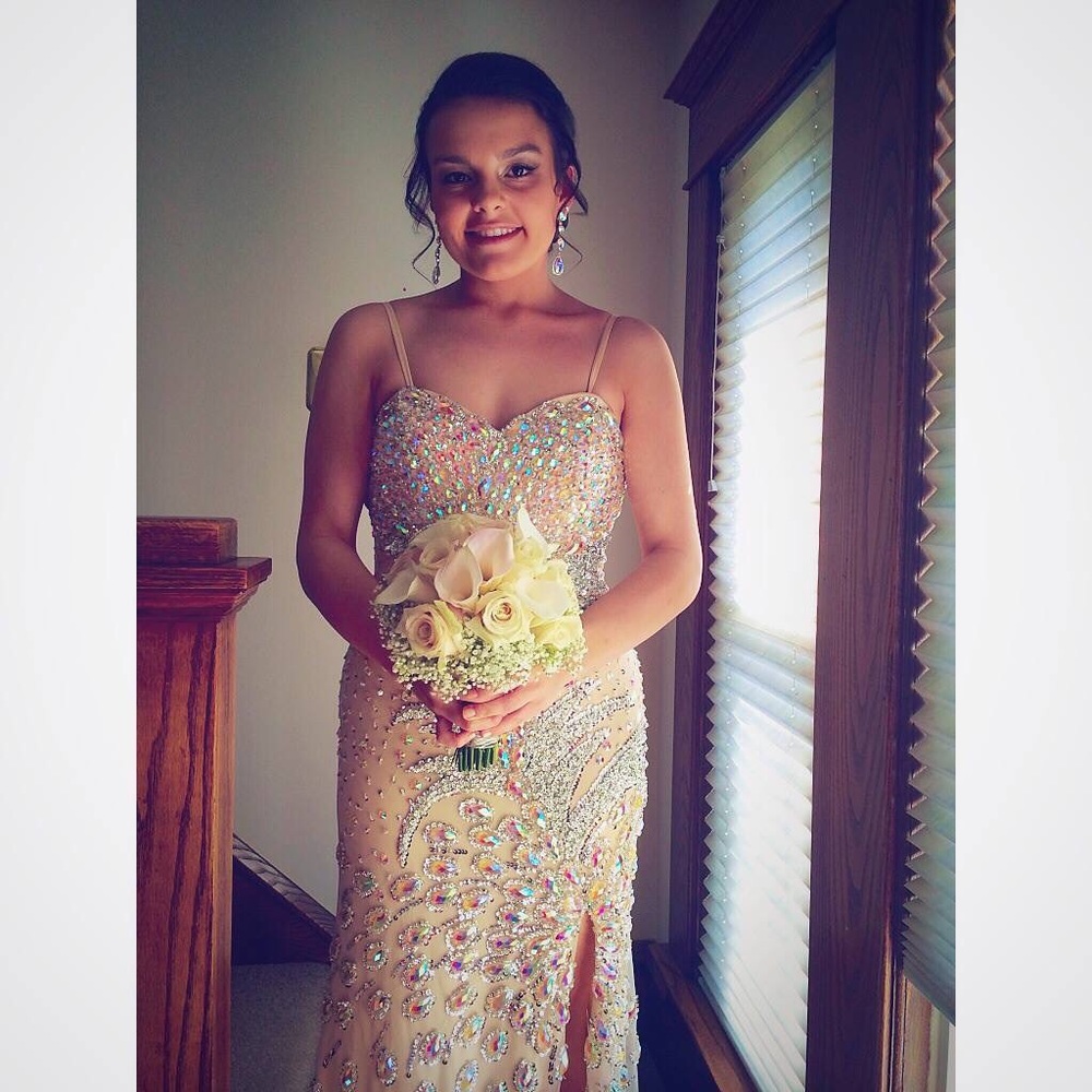 Long Tan Dress